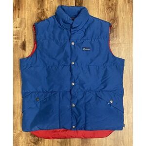 Penfield Trailwear Vintage Mens Down Feather Blue Puffer outdoor Vest Medium